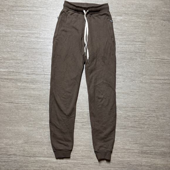 John Elliott Joggers Sweatpants Pre SS19 Brown Terry Womens 0 XS Zip Pockets - Picture 1 of 11